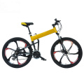 Factory direct selling cheap folding steel and aluminum alloy 26-inch mountain bike.